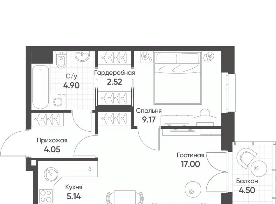 квартира г Казань Козья слобода ул Гаврилова 5бк/1 фото 1