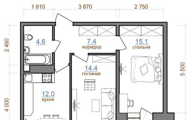 квартира г Иркутск р-н Октябрьский ул Советская 176/200 ЖК «АВИАТОR» ИВАТУ городок, с 1/1 фото