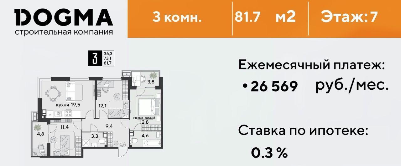 квартира г Краснодар р-н Прикубанский ул Садовая 35 ЖК «Парк Победы» Прикубанский округ фото 1