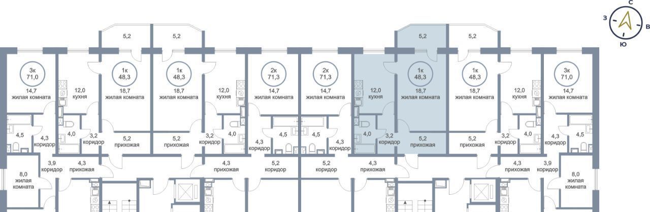 квартира г Сургут наб Ивана Кайдалова 20 24-й фото 3