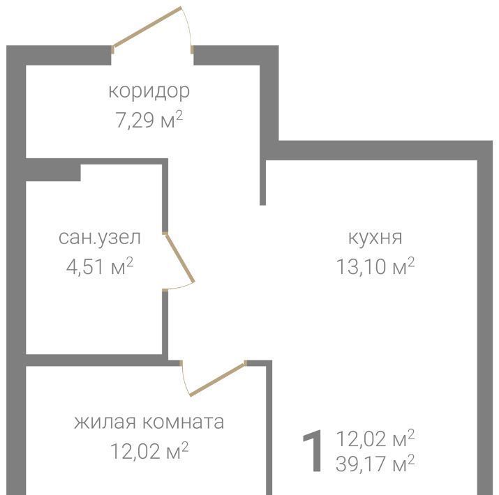 квартира г Нижний Новгород Заречная ЖК КМ Ривер Парк фото 2