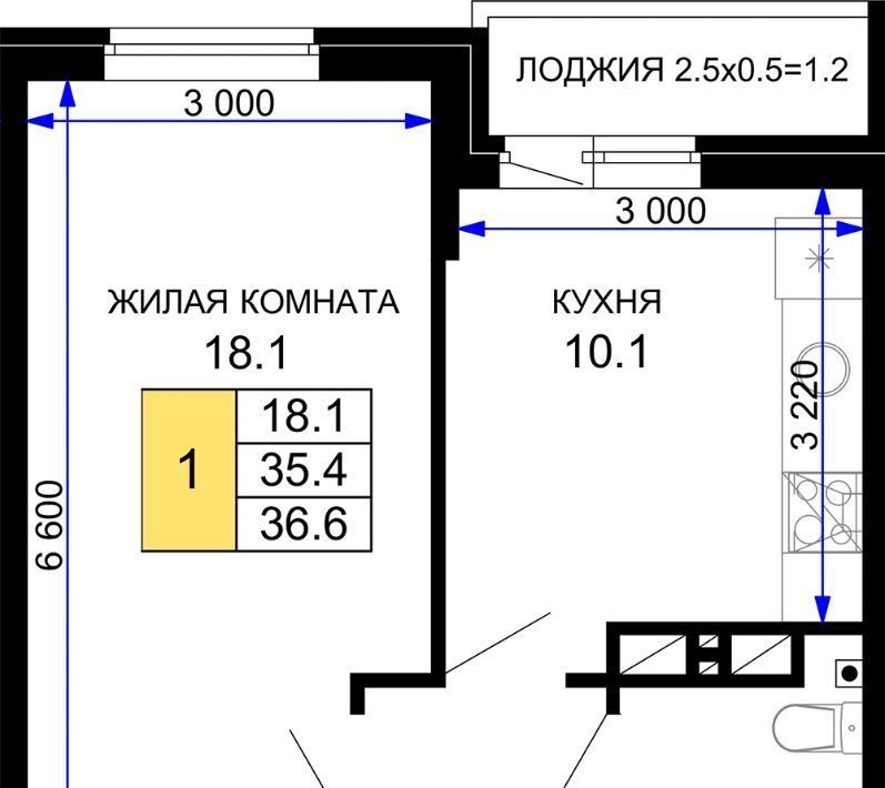 квартира г Краснодар р-н Прикубанский ЖК «Дыхание» фото 1