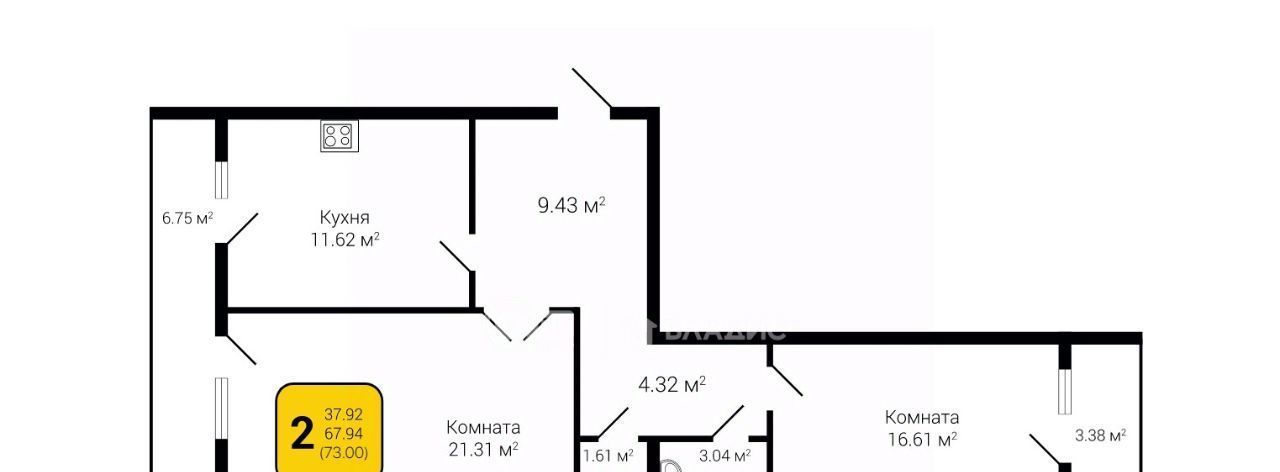 квартира г Воронеж р-н Коминтерновский пер Здоровья 90г/1к 1 фото 1