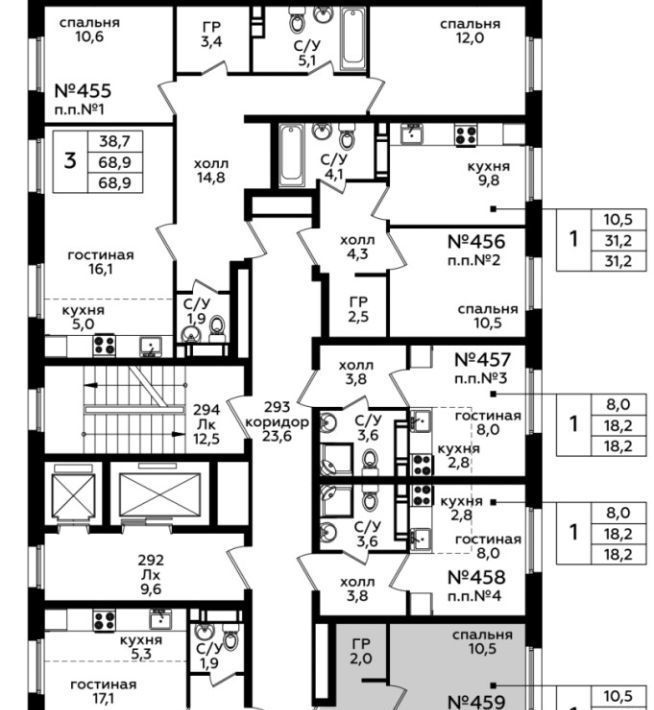 квартира г Москва п Сосенское пр-кт Куприна 30к/9 метро Бунинская аллея фото 2