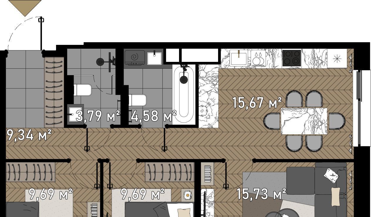 квартира г Москва метро Зорге Хорошевский ул Зорге 9 фото 1