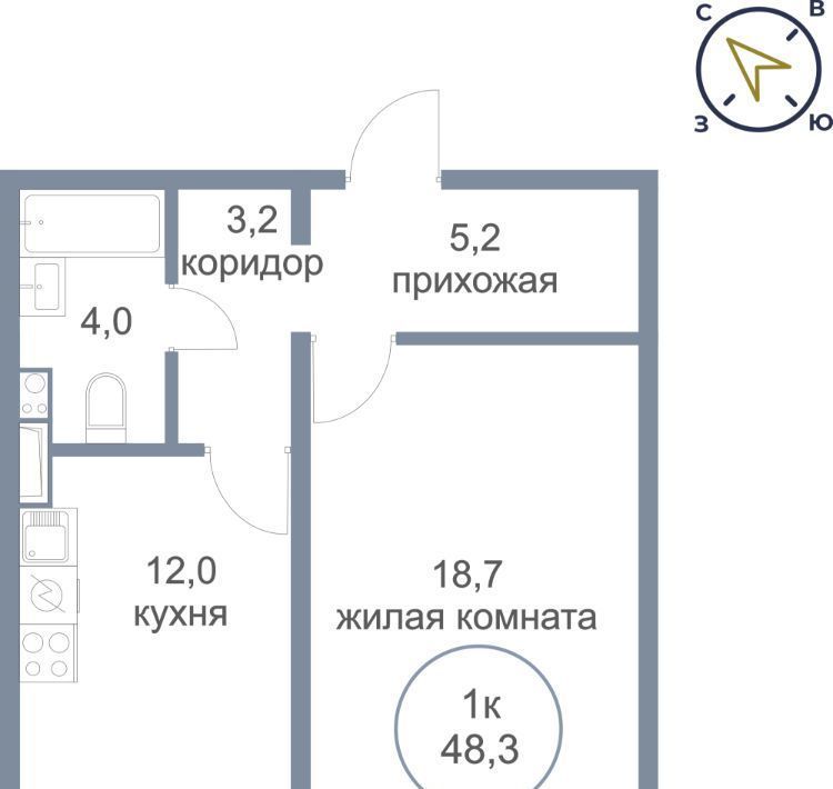 квартира г Ханты-Мансийск ул Георгия Величко 13 фото 1