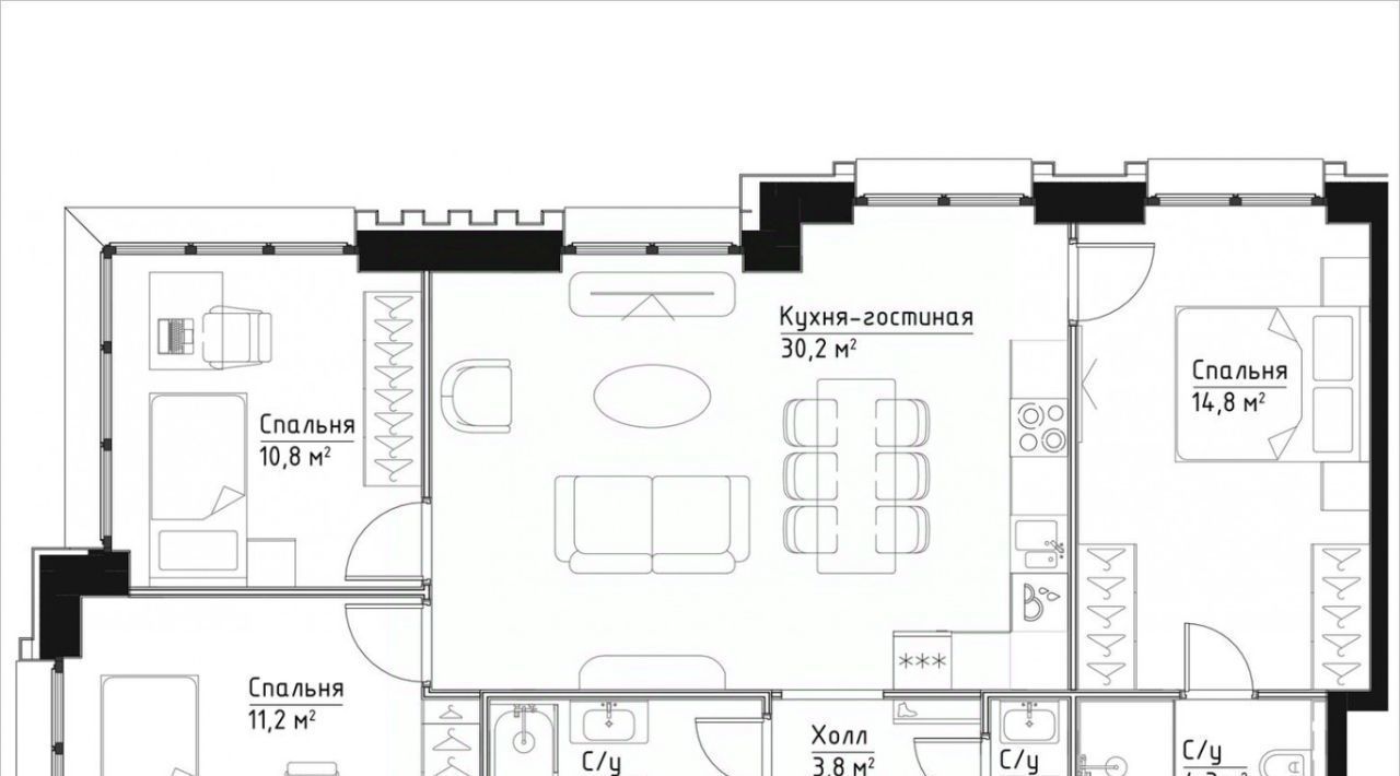 квартира г Москва метро Серпуховская ЖК «Павелецкая Сити» фото 1