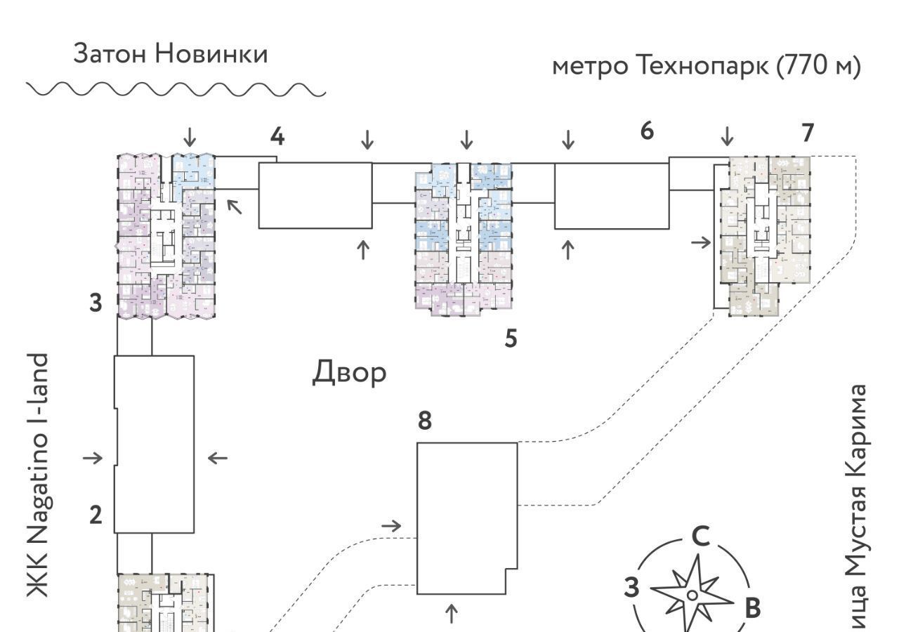 квартира г Москва метро Технопарк Даниловский проезд Проектируемый 4062-й ЖК Вау 23 с 16 фото 2