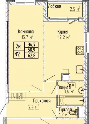 квартира г Тверь р-н Московский ул 15 лет Октября 52к/1 фото 1