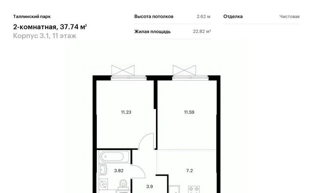 ЖК Таллинский Парк 3/1 Новоселье городской поселок, Проспект Ветеранов фото