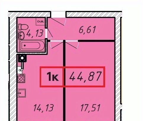 квартира г Иваново р-н Октябрьский п/о 14-е 309 фото