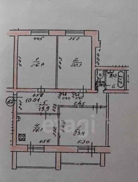 квартира г Йошкар-Ола ул Красноармейская 107а фото 25