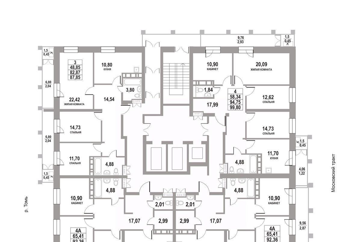 квартира г Томск р-н Кировский тракт Московский 109б/2 фото 2