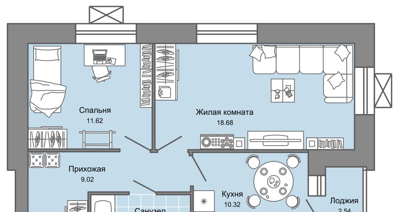 квартира г Ульяновск р-н Заволжский Новый Город 7-й кв-л, Сад жилой комплекс, 10, Дивный фото 1