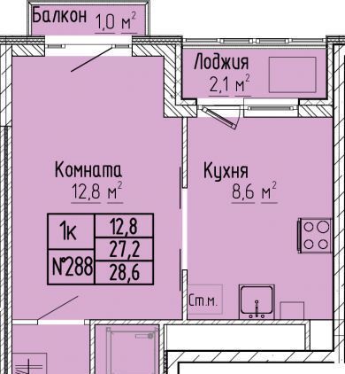 квартира г Тверь р-н Московский ул 15 лет Октября 52к/1 фото 1