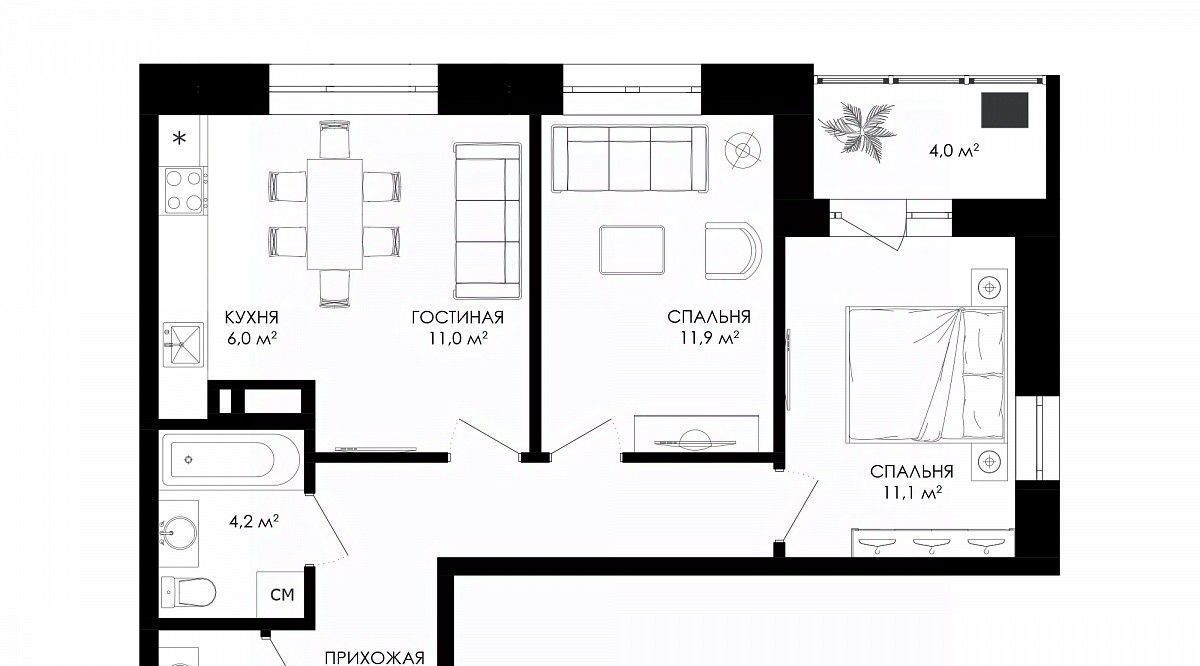 квартира г Пермь р-н Индустриальный Новоплоский ул Стахановская 52а фото 1