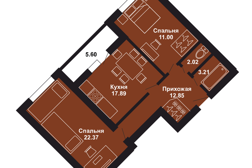 квартира г Кострома б-р Маршала Василевского 11к/1 фото 1