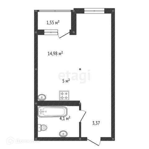 квартира г Уфа р-н Демский б-р Яркий 8 фото 7