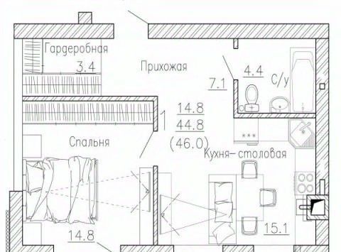 квартира р-н Рамонский с Ямное ул Атамана Белова фото 1