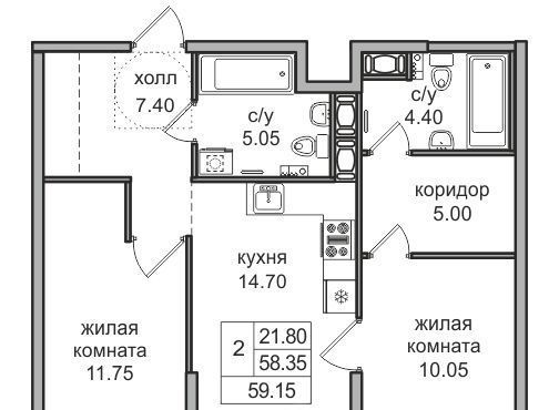 квартира г Санкт-Петербург п Парголово ул Шишкина 311 метро Парнас фото 1