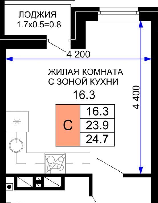 квартира г Краснодар р-н Прикубанский ул им. лётчика Позднякова 2/8 ЖК «Дыхание» фото 1