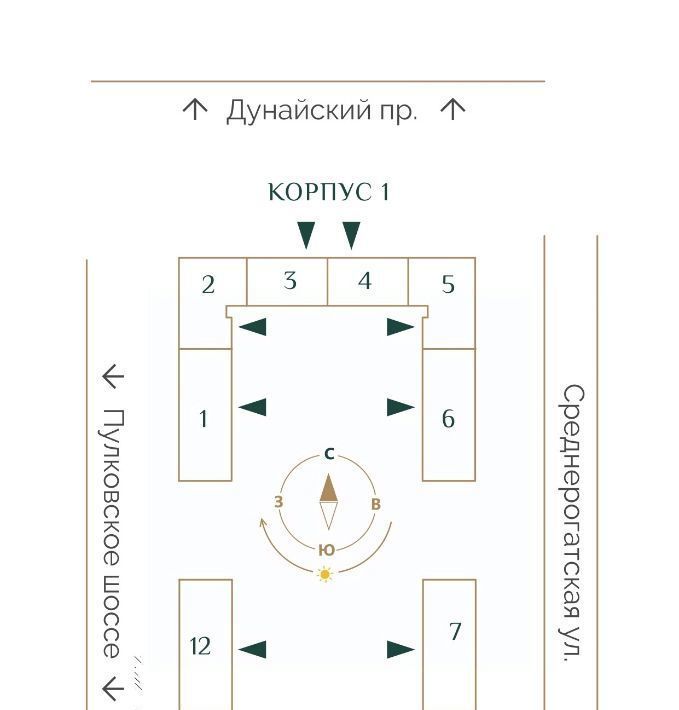 квартира г Санкт-Петербург ЖК «Триумф Парк» Звездная, Звездное муниципальный округ фото 5