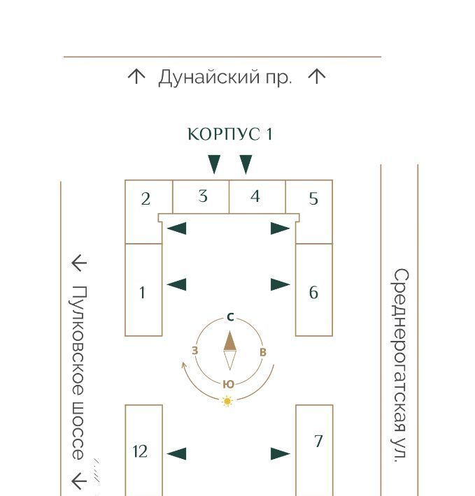 квартира г Санкт-Петербург ЖК «Триумф Парк» Звездная, Звездное муниципальный округ фото 6