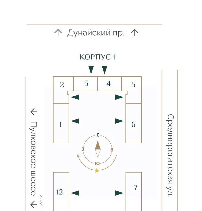 квартира г Санкт-Петербург ЖК «Триумф Парк» Звездная, Звездное муниципальный округ фото 5