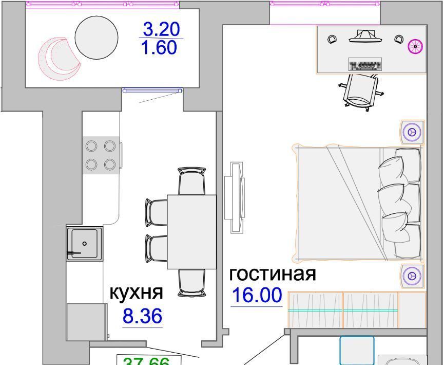 квартира р-н Зеленоградский г Зеленоградск ул Тургенева 16а Вишнёвое фото 1