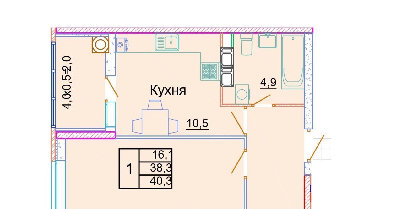 квартира г Ростов-на-Дону р-н Пролетарский Кирпичный фото 1