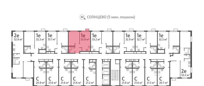 квартира г Москва метро Солнцево район Солнцево ЖК Лучи-2 фото 2