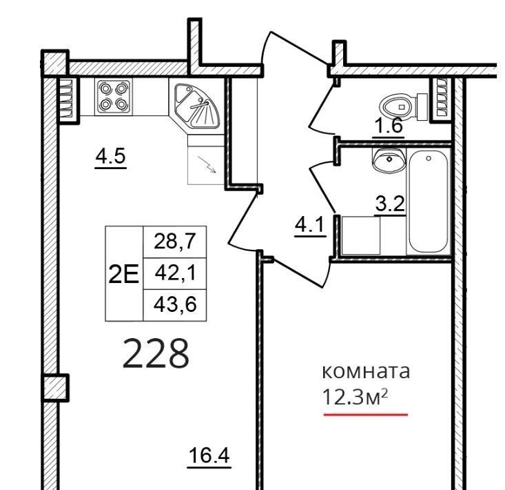 квартира г Псков ул Алексея Алехина 14 фото 1