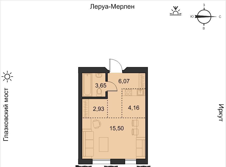 квартира г Иркутск р-н Свердловский ул Набережная Иркута 23 Затон кв-л фото 1