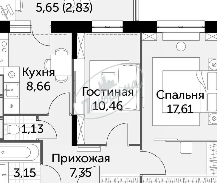 квартира г Калуга р-н Октябрьский ул Пригородная фото 8