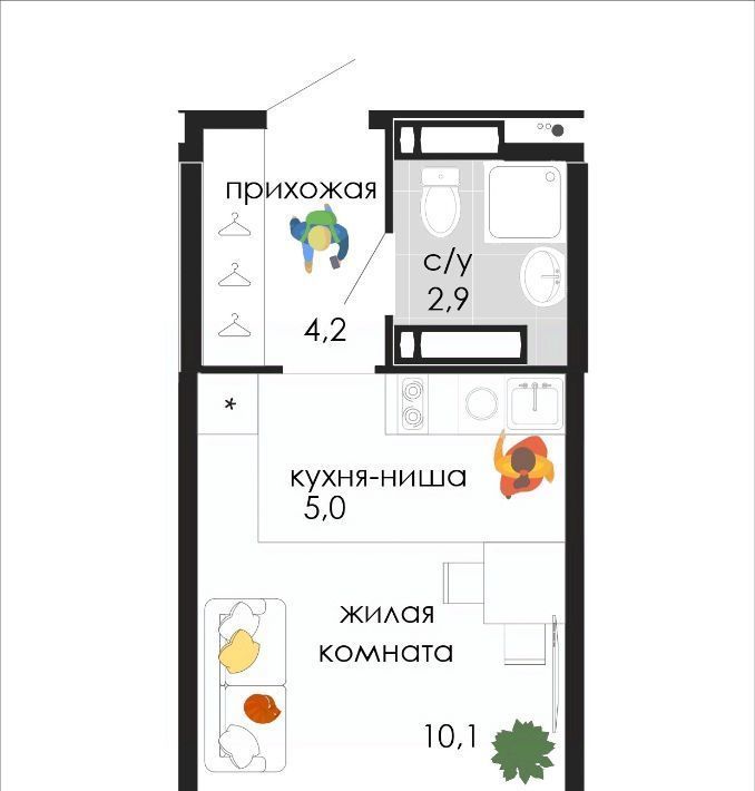квартира г Пермь р-н Мотовилихинский ул Кузнецкая 43в фото 1