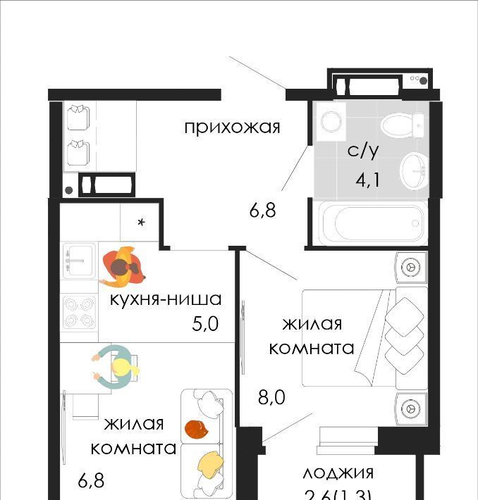 квартира г Пермь р-н Мотовилихинский ул Кузнецкая 43в фото 1