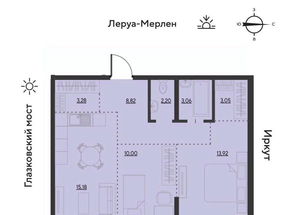 квартира г Иркутск р-н Свердловский ул Набережная Иркута 23 Затон кв-л фото 1