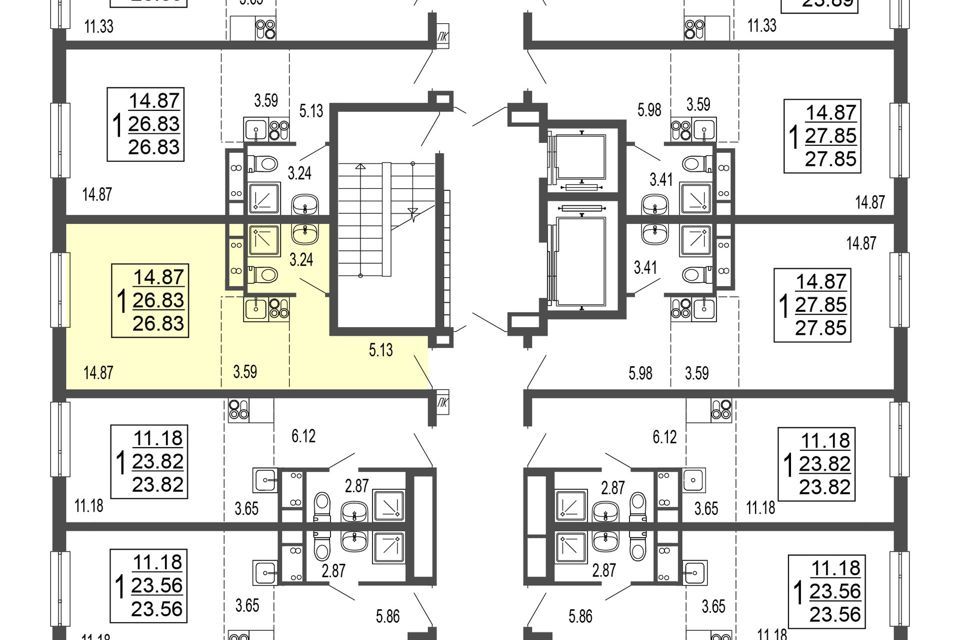 квартира г Лыткарино мкр 6-й 5 фото 1