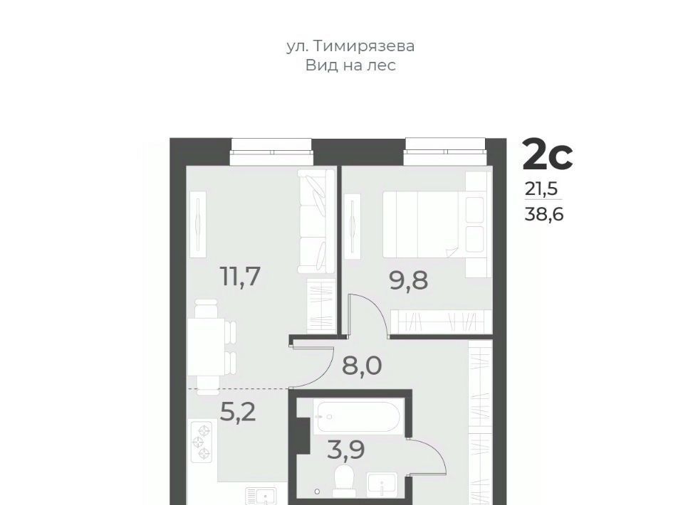 квартира г Новосибирск Заельцовская ул Плановая 60а фото 1