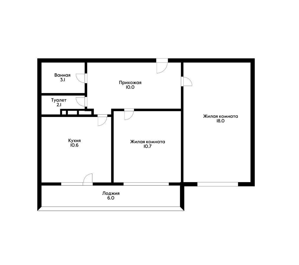 квартира г Краснодар р-н Прикубанский ул им. Калинина 13б фото 13