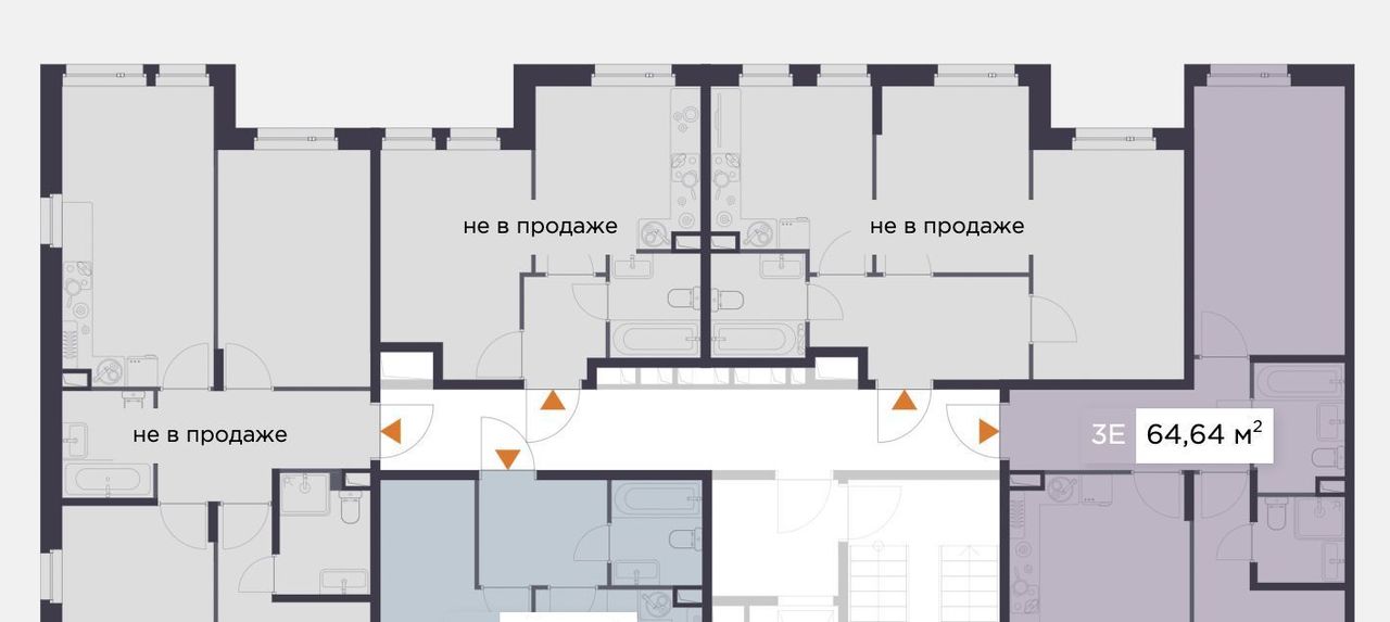 квартира г Санкт-Петербург метро Комендантский Проспект ул Парашютная 79к/1 фото 2