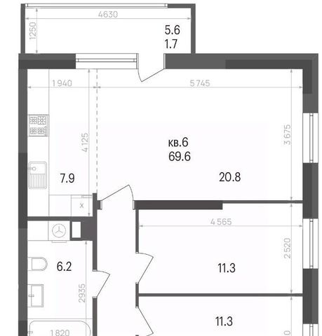 р-н Кировский дом 1 фото