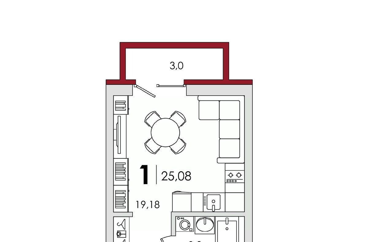 квартира р-н Калининский д Батино ул Сергея Есенина 39 фото 1