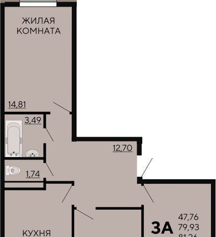 квартира г Краснодар р-н Прикубанский ул Краеведа Соловьёва 6/5 фото