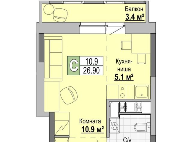 квартира р-н Ленинский дом 1а фото