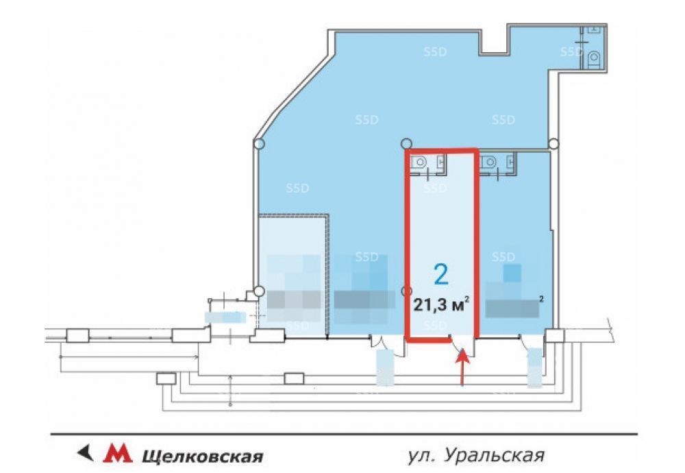 торговое помещение г Москва метро Щелковская ул Уральская 5а фото 4