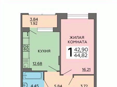 квартира г Воронеж р-н Ленинский ул 121 стрелковой дивизии фото 1