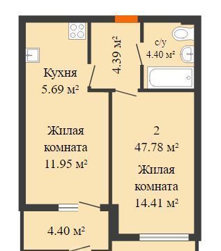 квартира г Ростов-на-Дону р-н Ленинский Новое поселение ул 20-я линия 80/81 мкр фото 1