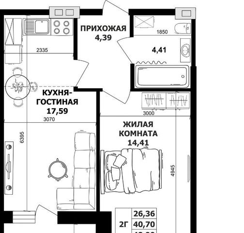 квартира г Ростов-на-Дону р-н Ленинский Новое поселение ул 20-я линия 80/81 мкр фото