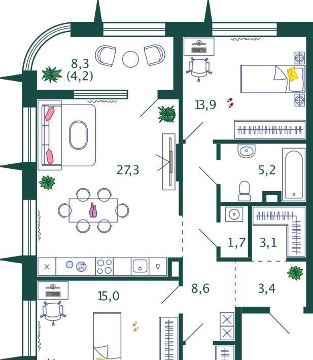 квартира г Москва метро Технопарк Даниловский ЖК Шагал фото 1